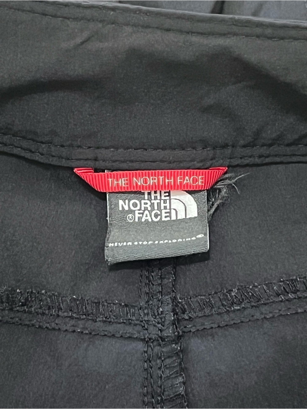 The North Face Men's Black Jogger Sweatpants with Red Logo Tab